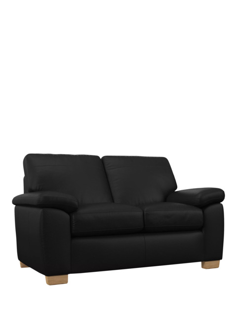 John Lewis Camden Small 2 Seater Leather Sofa, Light Leg - image 1