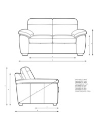 John Lewis Camden Small 2 Seater Leather Sofa, Light Leg - thumbnail 2