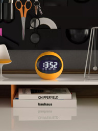 Newgate Clocks Centre of the Earth LCD Digital Alarm Clock, Yellow - thumbnail 3