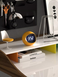 Newgate Clocks Centre of the Earth LCD Digital Alarm Clock, Yellow - thumbnail 4
