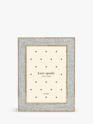 "kate spade new york Glitter Photo Frame, 5 x 7"" (13 x 18cm), Silver" - thumbnail 1