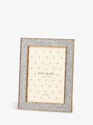 "kate spade new york Glitter Photo Frame, 5 x 7"" (13 x 18cm), Silver" - thumbnail 2