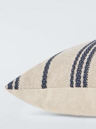 John Lewis Azzaro Raya Stripe Cushion, Natural - thumbnail 5