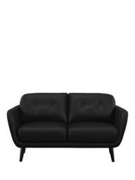 John Lewis Arlo Small 2 Seater Leather Sofa, Dark Leg - thumbnail 5