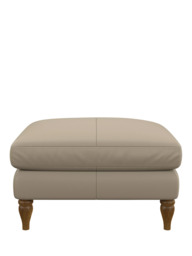 John Lewis Camber Leather Footstool, Light Leg - thumbnail 5