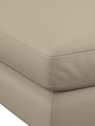 John Lewis Camber Leather Footstool, Light Leg - thumbnail 6