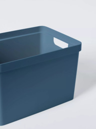 John Lewis Stackable Plastic Storage Box with Lid, Large - thumbnail 3