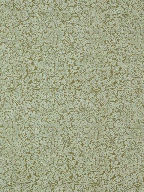 William Morris At Home Bird & Anemone Made to Measure Curtains or Roman Blind, Moss - image 1