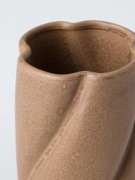 John Lewis Twist Ceramic Vase, H25cm, Brown - thumbnail 2