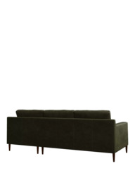 John Lewis Draper II RHF Chaise Leather Sofa, Dark Leg - thumbnail 4