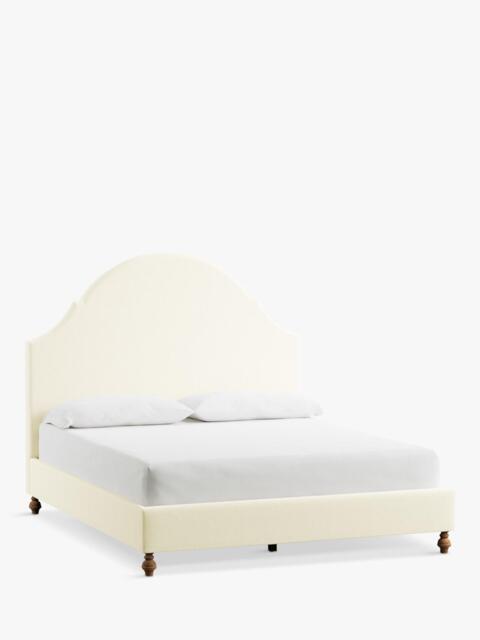 Pottery Barn Sommerville Upholstered Bed Frame, Ivory - image 1