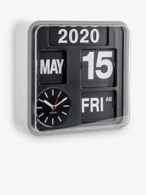 Karlsson Mini Flip Square Analogue Wall Clock, 24cm - image 1