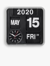 Karlsson Mini Flip Square Analogue Wall Clock, 24cm - thumbnail 2