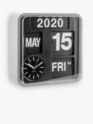 Karlsson Mini Flip Square Analogue Wall Clock, 24cm - thumbnail 1