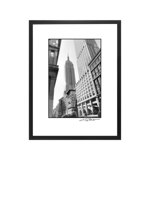 Brookpace Lascelles 'Empire State Building' New York Framed Print & Mount, 55 x 45cm, Black/White - image 1