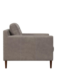 John Lewis Draper II Leather Armchair, Dark Leg - thumbnail 3
