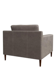 John Lewis Draper II Leather Armchair, Dark Leg - thumbnail 4
