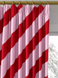 Harlequin x Sophie Robinson Paper Straw Made to Measure Curtains or Roman Blind, Ruby/Rose - thumbnail 2