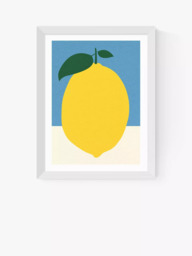 EAST END PRINTS Rosi Feist 'Yellow Lemon' Framed Print