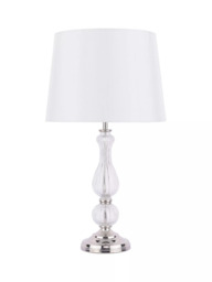 Laura Ashley Bradshaw Table Lamp, Polished Nickel - thumbnail 4