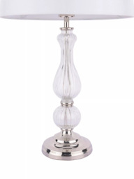 Laura Ashley Bradshaw Table Lamp, Polished Nickel - thumbnail 6