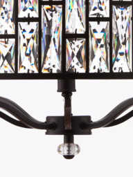 Bay Lighting Onyx Crystal Ceiling Light, Large, Clear/Metallic Bronze - thumbnail 3