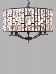 Bay Lighting Onyx Crystal Ceiling Light, Large, Clear/Metallic Bronze - thumbnail 4