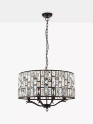 Bay Lighting Onyx Crystal Ceiling Light, Large, Clear/Metallic Bronze - thumbnail 2