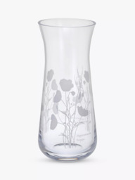 Dartington Crystal Bloom Poppy Vase, H18cm, Clear - thumbnail 2