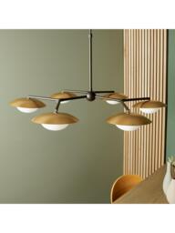 Bay Lighting Rajka 6 Arm Ceiling Light, Bronze - thumbnail 4