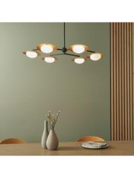 Bay Lighting Rajka 6 Arm Ceiling Light, Bronze - thumbnail 2