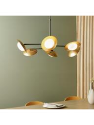 Bay Lighting Rajka 6 Arm Ceiling Light, Bronze - thumbnail 5