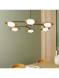 Bay Lighting Rajka 6 Arm Ceiling Light, Bronze - thumbnail 3