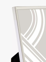John Lewis Beaded Daya Photo Frame, Silver Plated - thumbnail 2