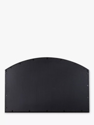John Lewis Metal Frame Overmantel Wall Mirror, 120 x 80cm, Black - thumbnail 4
