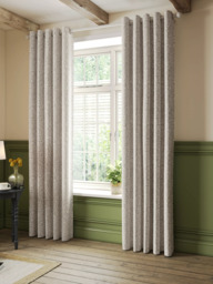 John Lewis Hidcote Weave Pair Lined Eyelet Curtains - thumbnail 3