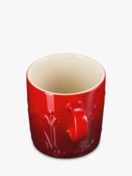 Le Creuset Stoneware L'Etoile Christmas Star Mug, 350ml, Cerise - thumbnail 4