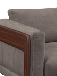 John Lewis Nest Medium 2 Seater Leather Sofa, Dark Leg - thumbnail 5