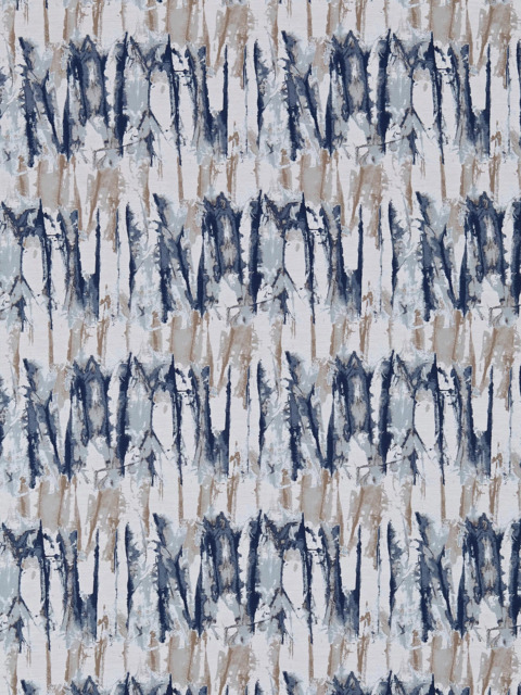 Harlequin Takara Made to Measure Curtains or Roman Blind, Indigo/Denim - image 1