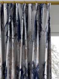 Harlequin Takara Made to Measure Curtains or Roman Blind, Indigo/Denim - thumbnail 4