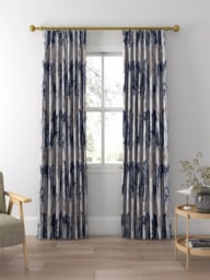 Harlequin Takara Made to Measure Curtains or Roman Blind, Indigo/Denim - thumbnail 3
