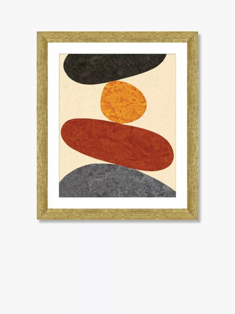 Brookpace Lascelles 'Desert Rocks 6' Framed Print & Mount, 56 x 46cm, Brown/Multi - image 1