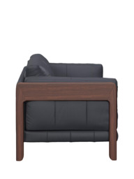John Lewis Nest Grand 4 Seater Leather Sofa, Dark Leg - thumbnail 2