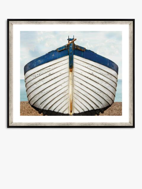 Brookpace Lascelles 'Fishing Boat' Framed Print, 76 x 66cm, White - image 1