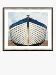 Brookpace Lascelles 'Fishing Boat' Framed Print, 76 x 66cm, White - thumbnail 1
