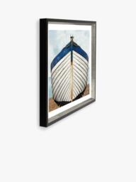 Brookpace Lascelles 'Fishing Boat' Framed Print, 76 x 66cm, White - thumbnail 3