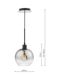 Där Lycia Mirror Pendant Ceiling Light - thumbnail 5