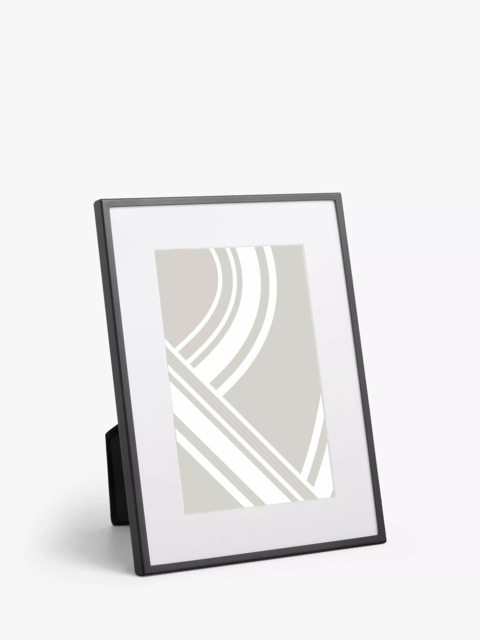 John Lewis Daya Photo Frame & Mount, Matt Black - image 1