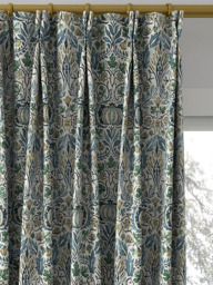 Morris & Co. Little Chintz Made to Measure Curtains or Roman Blind, Blue/Fennel - thumbnail 4