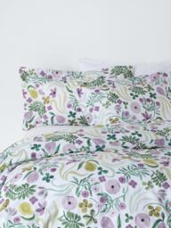 John Lewis x Anine Cecilie Iversen Violet Duvet Cover Set, Multi - thumbnail 1